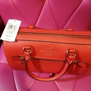 Orange mango new coach satchel